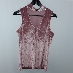 TART CRUSHED VELVET TOP NWT